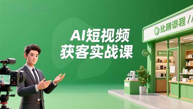 （16747期）AI短视频获客实战课，数字人创作、实体行业应用、精准引流，30天获取客源月入6万+创客前沿-创客前沿
